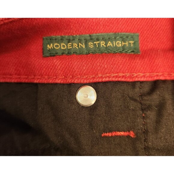 Womens‎ Lauren Jeans Co Lauren Ralph Lauren LRL Red Jeans Size 4P See Desc. EUC - Picture 15 of 16